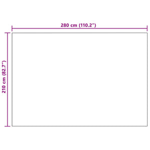 Ριχτάρι Κρεμ 280 x 210 εκ. 0.79 kg Μαλλί