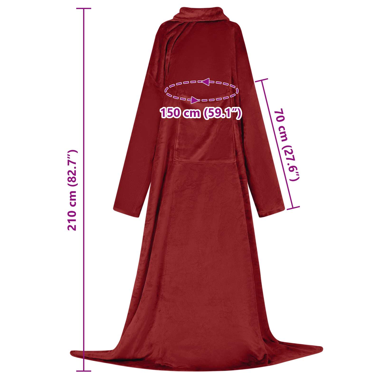 Φούτερ-κουβέρτα Βεραμάν Κόκκινο F Φανέλα - Pakobazaar