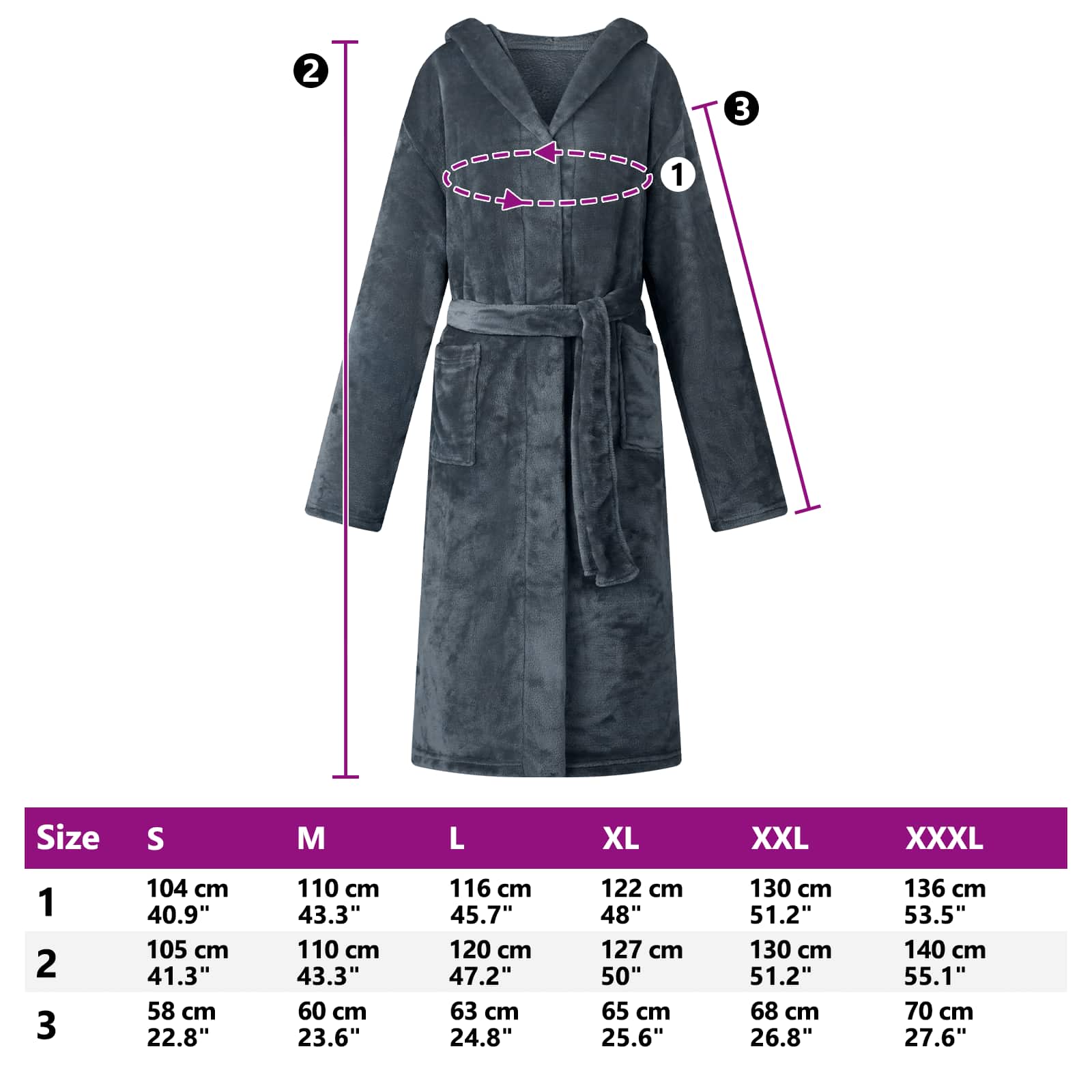 Φόρμα Μπάνιου Με Κουκούλα Σκούρο μπλε m Φανέλα