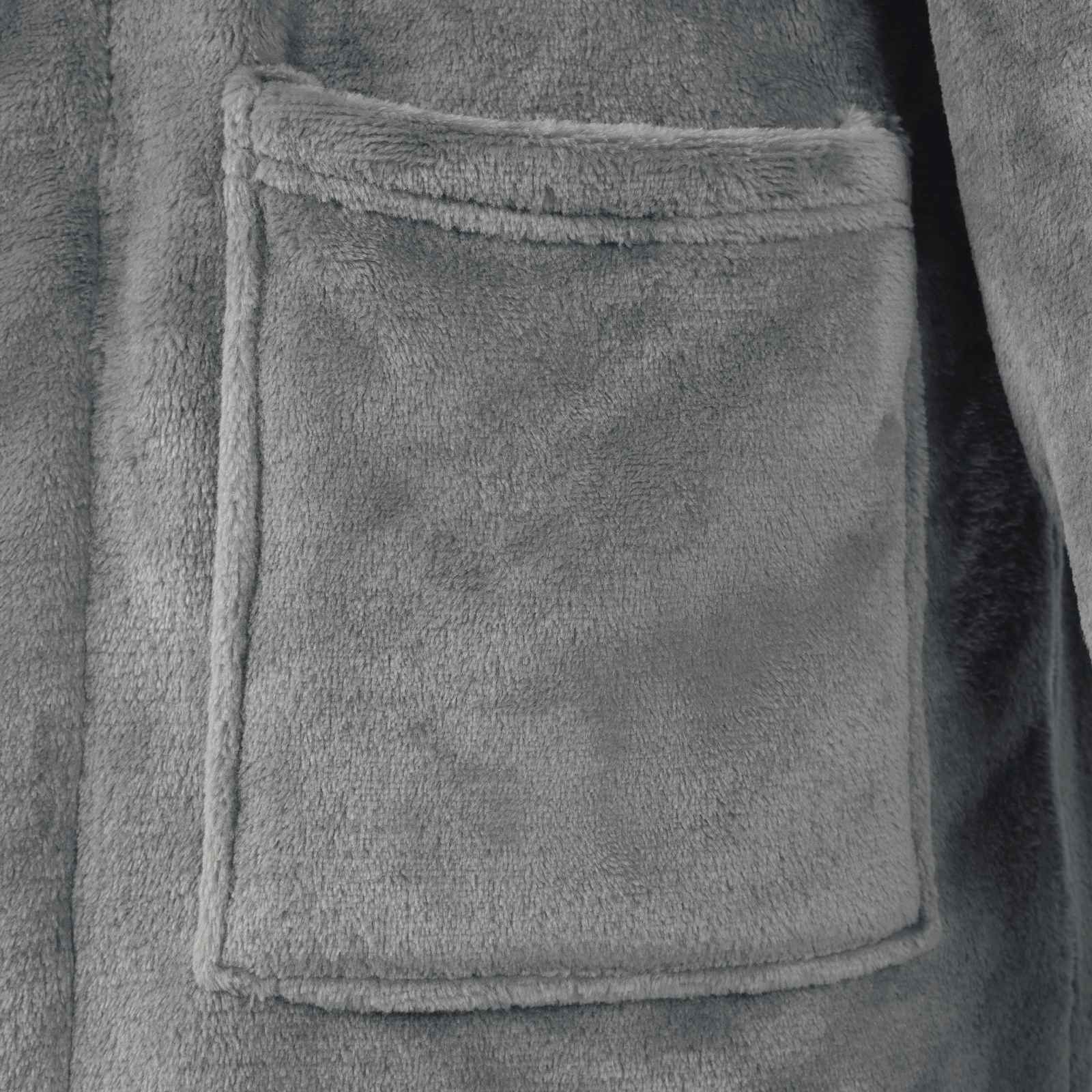 Ρόμπα χωρίς Κουκούλα Σκούρο Γκρι m Φανέλα