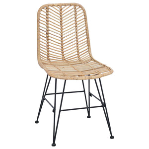 Καρέκλα τραπεζαρίας 2 pcs Φυσικό 44 x 47 x 85 εκ. - Pakobazaar