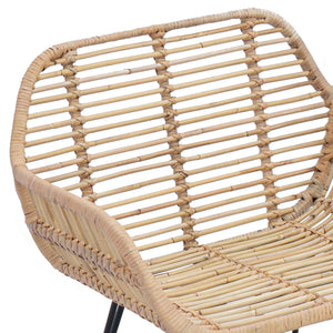 Καρέκλα τραπεζαρίας 2 pcs Φυσικό 55 x 50 x 74 εκ - Pakobazaar