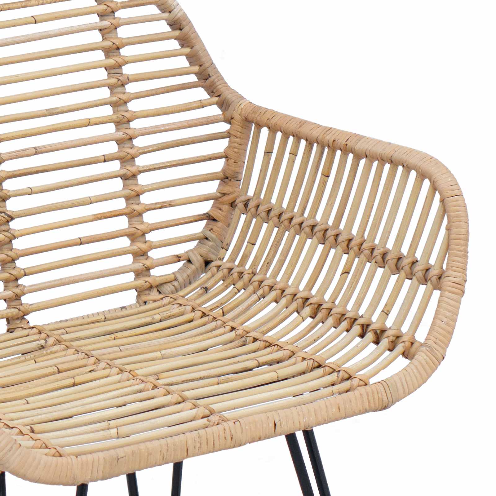 Καρέκλα τραπεζαρίας 2 pcs Φυσικό 55 x 50 x 74 εκ - Pakobazaar