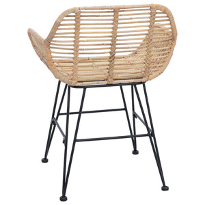 Καρέκλα τραπεζαρίας 2 pcs Φυσικό 55 x 50 x 74 εκ - Pakobazaar