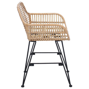 Καρέκλα τραπεζαρίας 2 pcs Φυσικό 55 x 50 x 74 εκ - Pakobazaar
