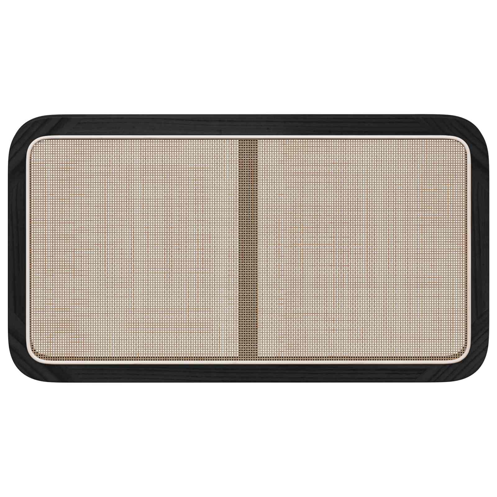 Κεφαλάρι με κεφαλάρι Μαύρο 100 x 55 x 3 εκ. Ρατάν - Pakobazaar