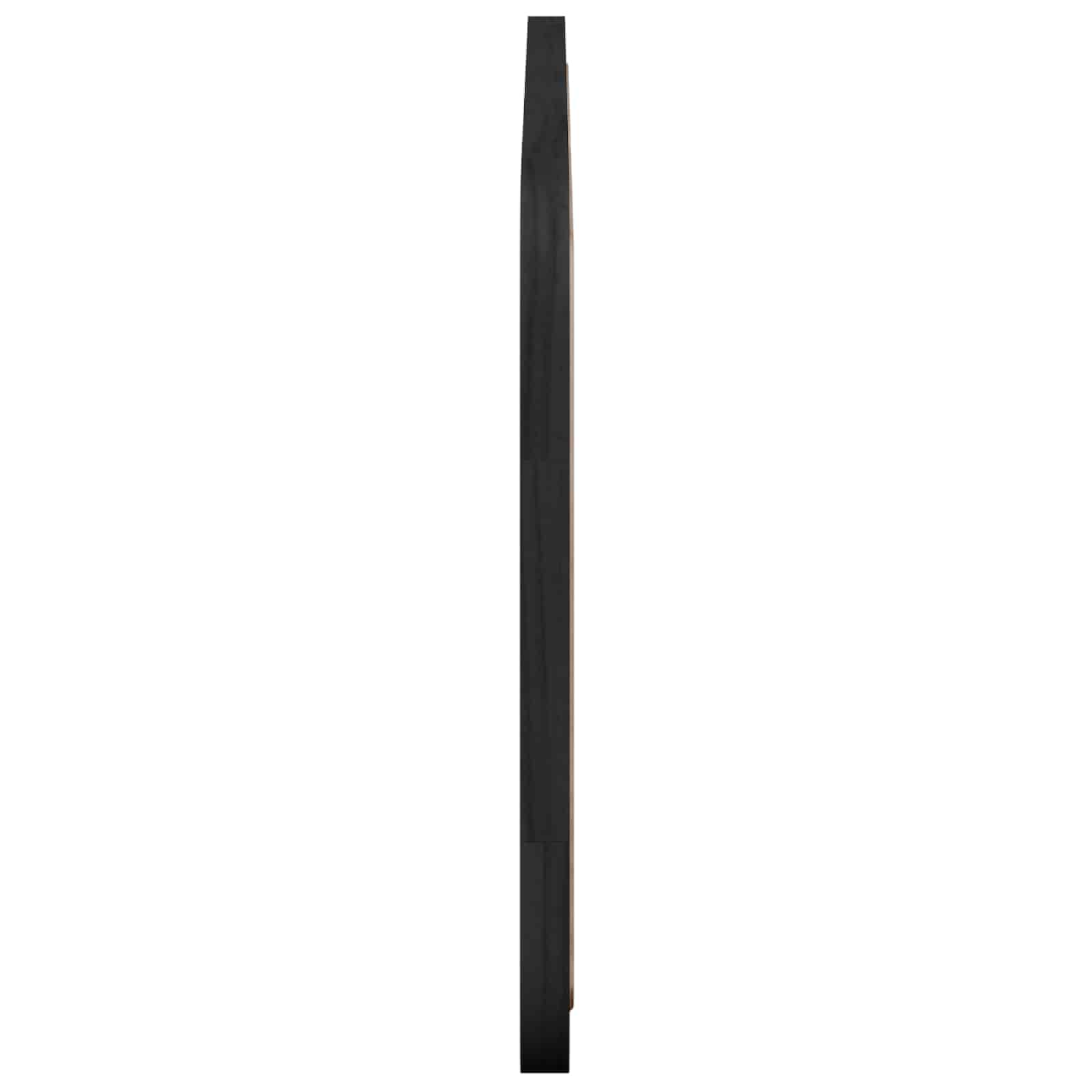 Κεφαλάρι με κεφαλάρι Μαύρο 120 x 55 x 3 εκ. Ρατάν