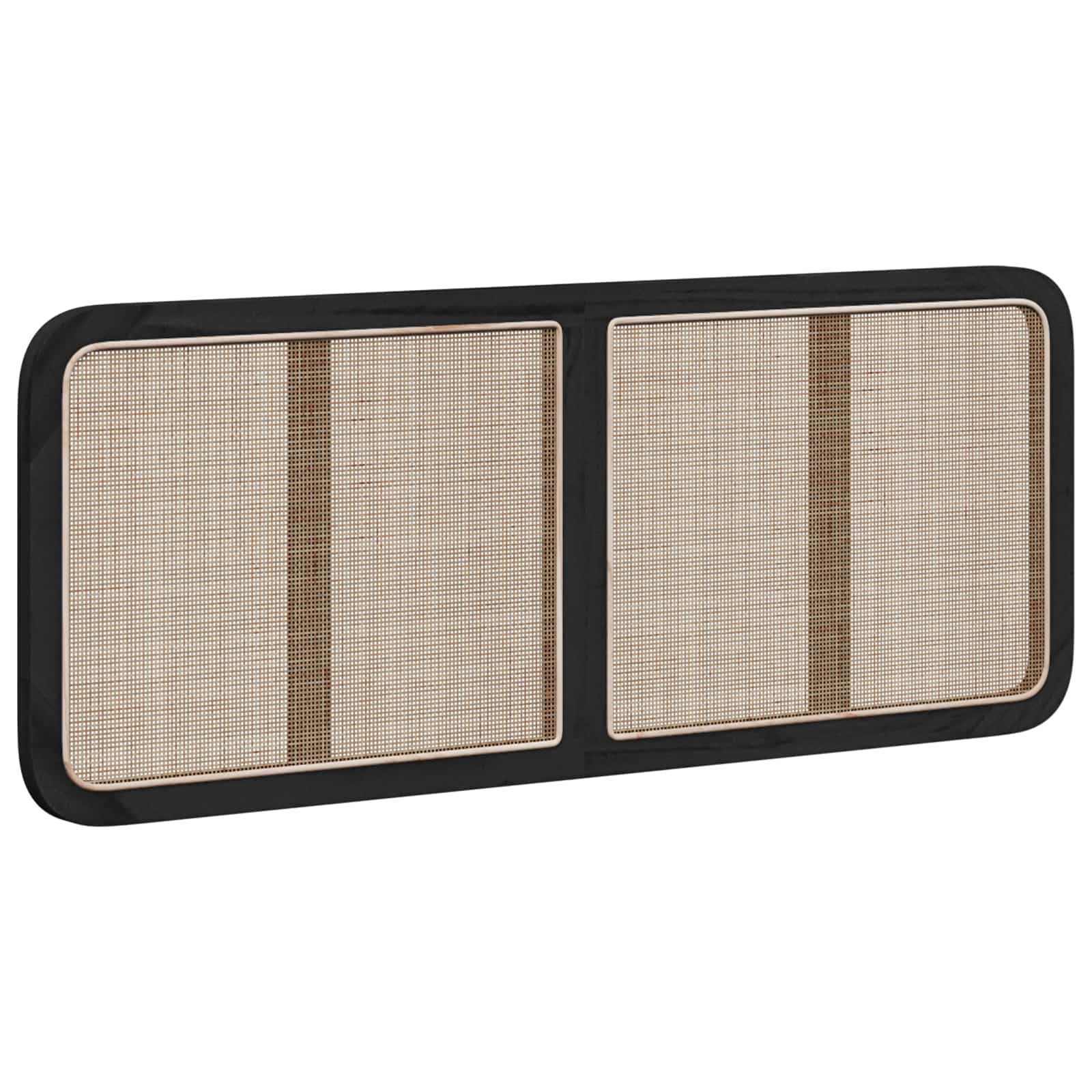 Κεφαλάρι με κεφαλάρι Μαύρο 140 x 55 x 3 εκ. Ρατάν - Pakobazaar