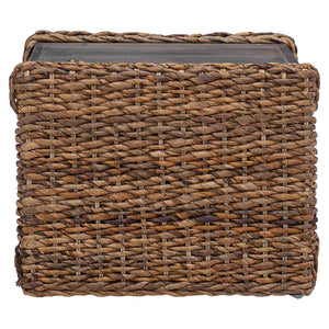Τραπεζάκι σαλονιού Φυσικό 45 x 45 x 45 cm Στερεό ξύλο Μαόνι - Pakobazaar