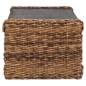 Τραπεζάκι σαλονιού Φυσικό 90 x 45 x 35 cm Στερεό ξύλο Μαόνι - Pakobazaar