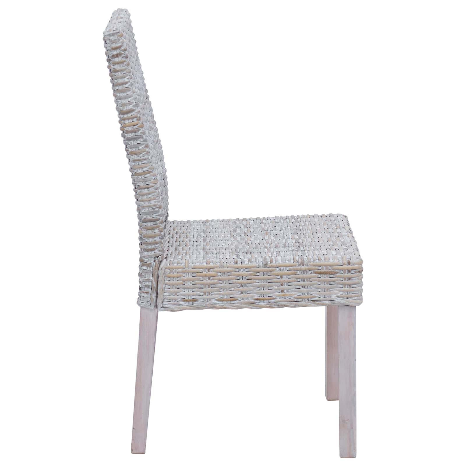 Καρέκλα τραπεζαρίας 2 pcs Λευκό πλύσιμο 45 x 54 x 93 εκ