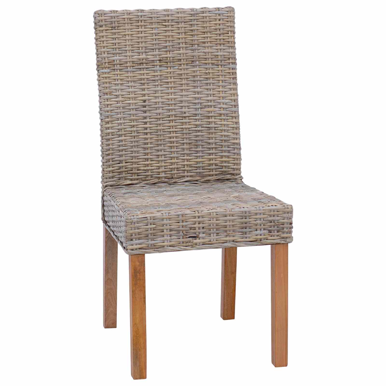 Καρέκλα τραπεζαρίας 2 pcs Γκρίζο Kubu 45 x 54 x 93 εκ - Pakobazaar