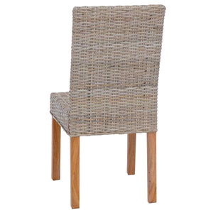 Καρέκλα τραπεζαρίας 2 pcs Γκρίζο Kubu 45 x 54 x 93 εκ - Pakobazaar