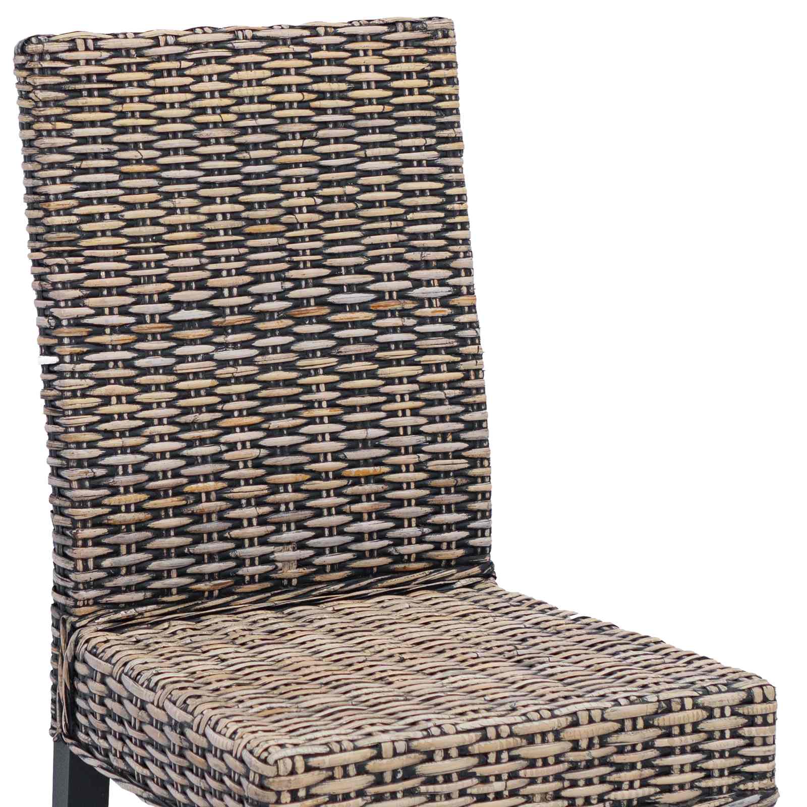 Καρέκλα τραπεζαρίας 2 pcs Μαύρο πλύσιμο 45 x 54 x 93 εκ - Pakobazaar