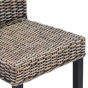 Καρέκλα τραπεζαρίας 2 pcs Μαύρο πλύσιμο 45 x 54 x 93 εκ - Pakobazaar