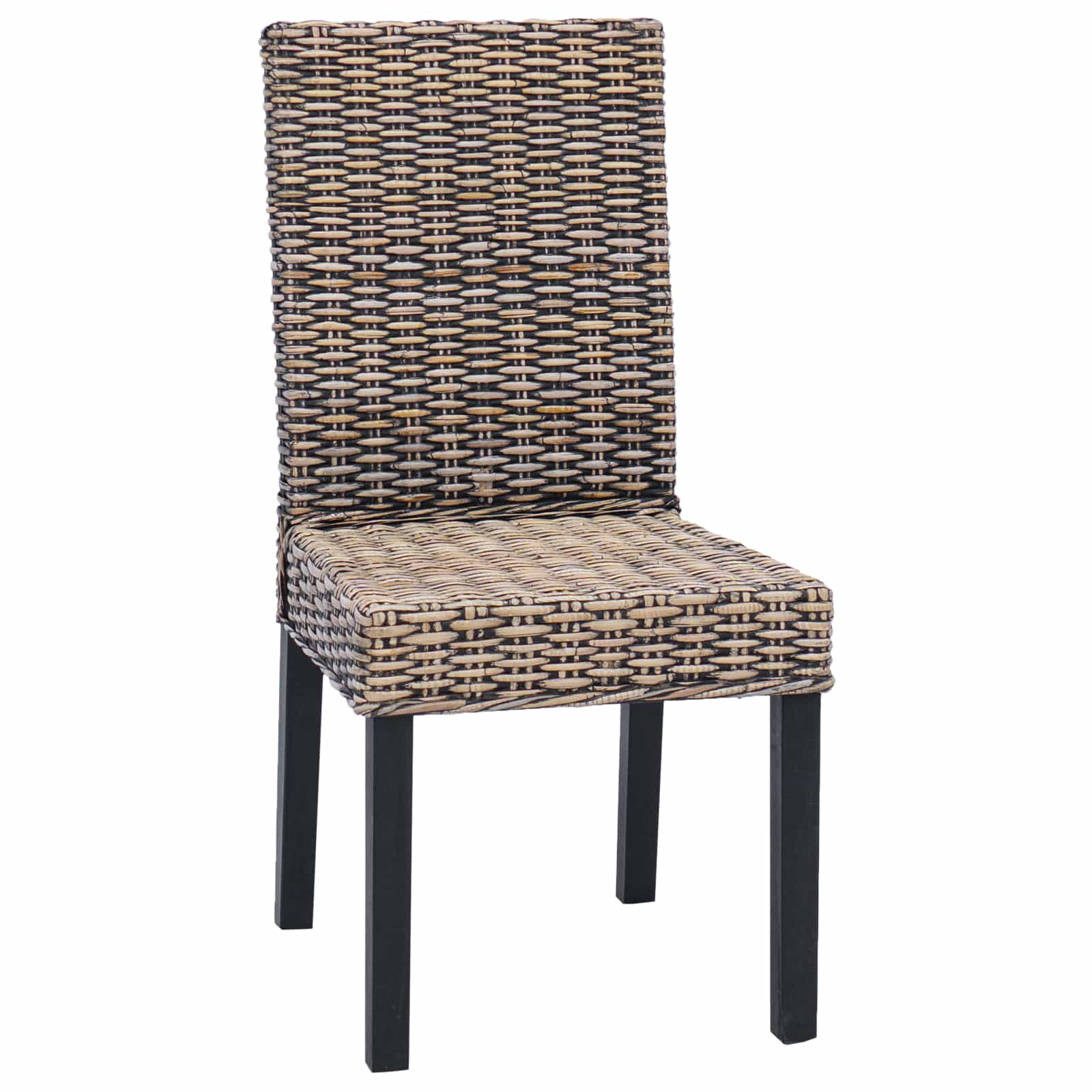 Καρέκλα τραπεζαρίας 2 pcs Μαύρο πλύσιμο 45 x 54 x 93 εκ - Pakobazaar