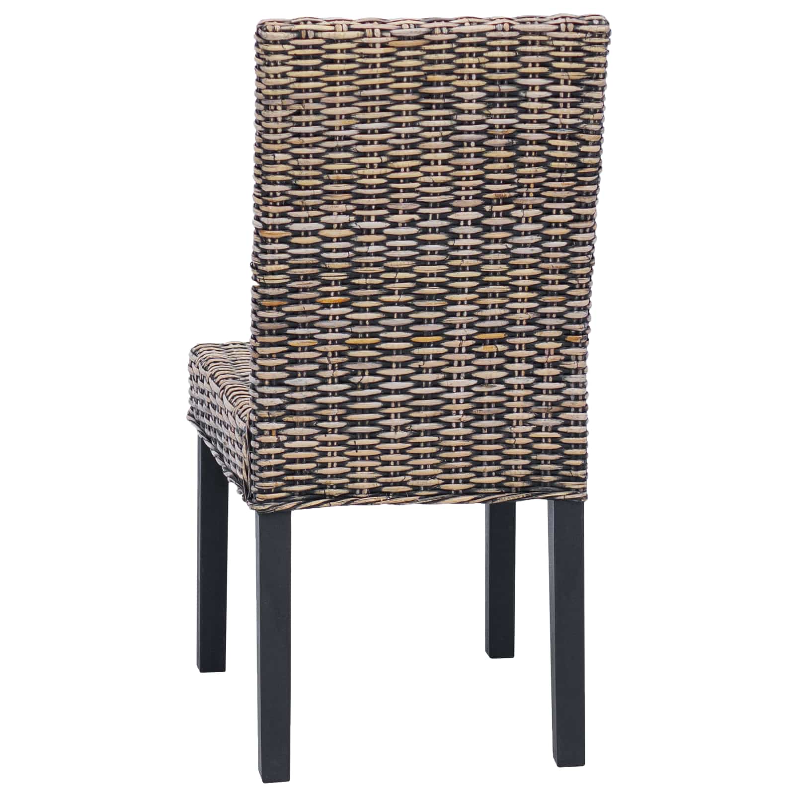 Καρέκλα τραπεζαρίας 2 pcs Μαύρο πλύσιμο 45 x 54 x 93 εκ - Pakobazaar