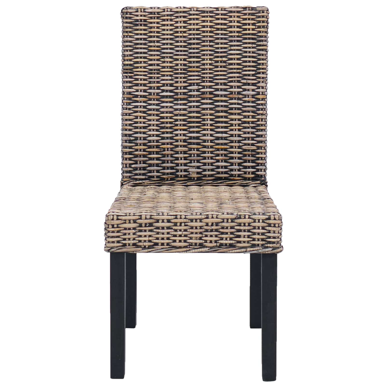 Καρέκλα τραπεζαρίας 2 pcs Μαύρο πλύσιμο 45 x 54 x 93 εκ - Pakobazaar