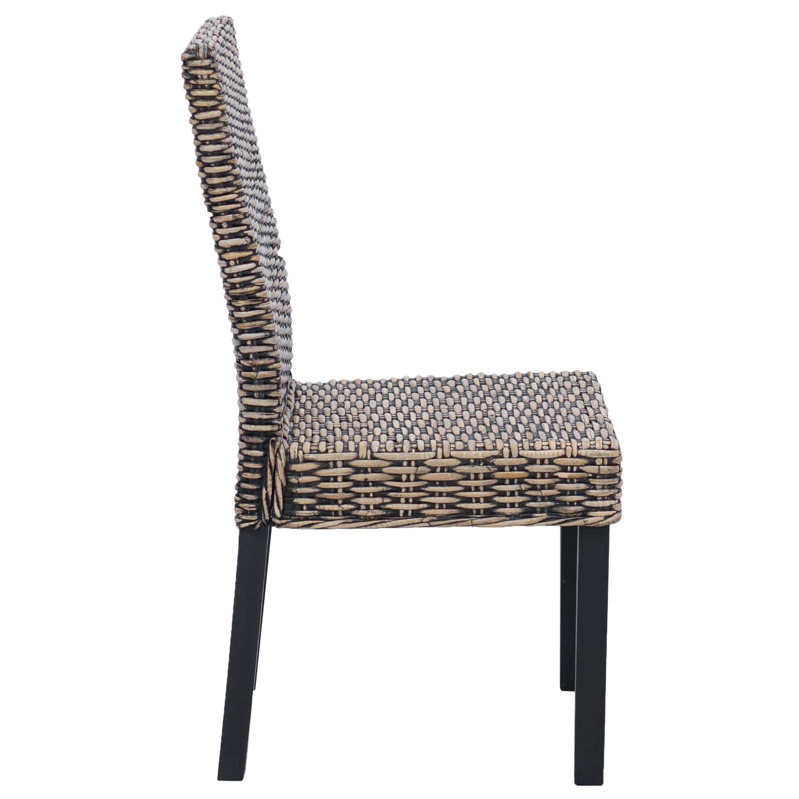 Καρέκλα τραπεζαρίας 2 pcs Μαύρο πλύσιμο 45 x 54 x 93 εκ - Pakobazaar