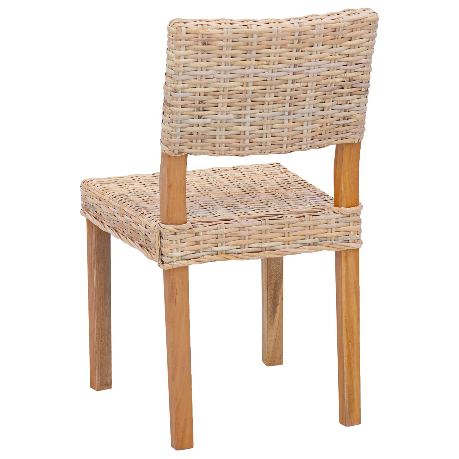 Καρέκλα τραπεζαρίας 2 pcs Φυσικό 46 x 55 x 84 εκ Ρατάν Κούμπου - Pakobazaar