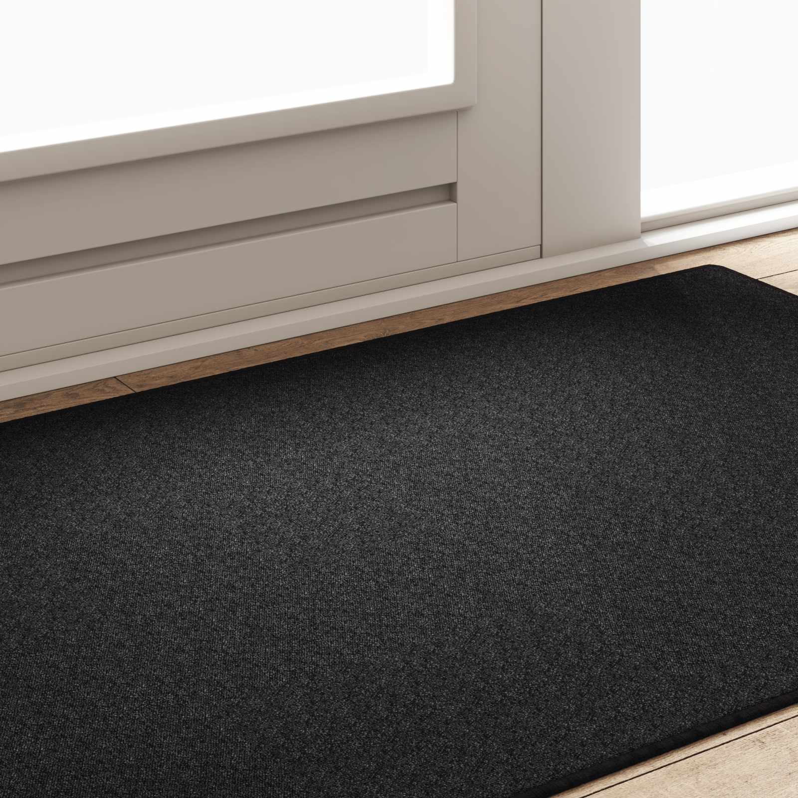 Δερμάτινο Χαλί Ανθρακί 100 x 150 cm 100% Πολυπροπυλένιο - Pakobazaar