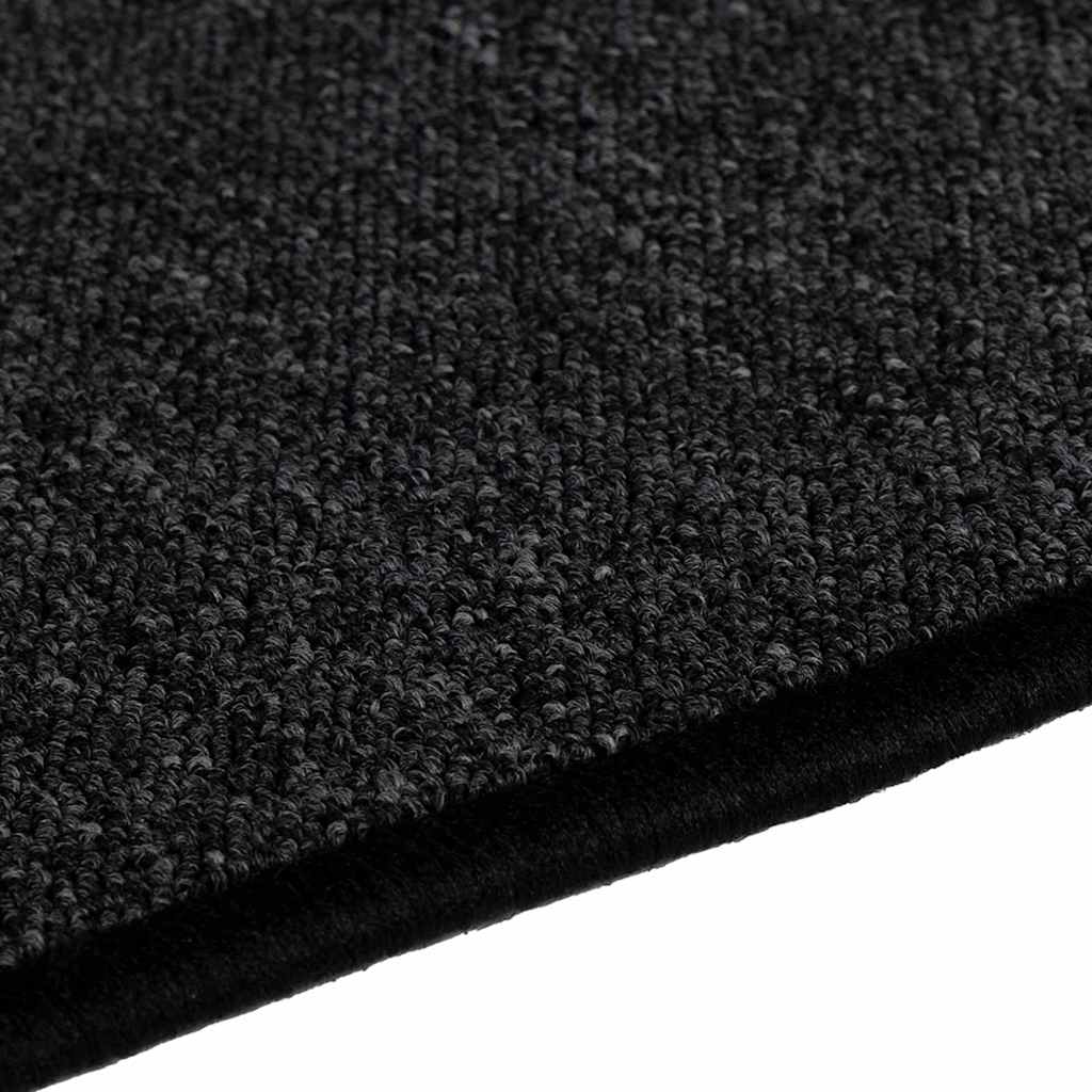 Δερμάτινο Χαλί Ανθρακί 100 x 200 cm 100% Πολυπροπυλένιο