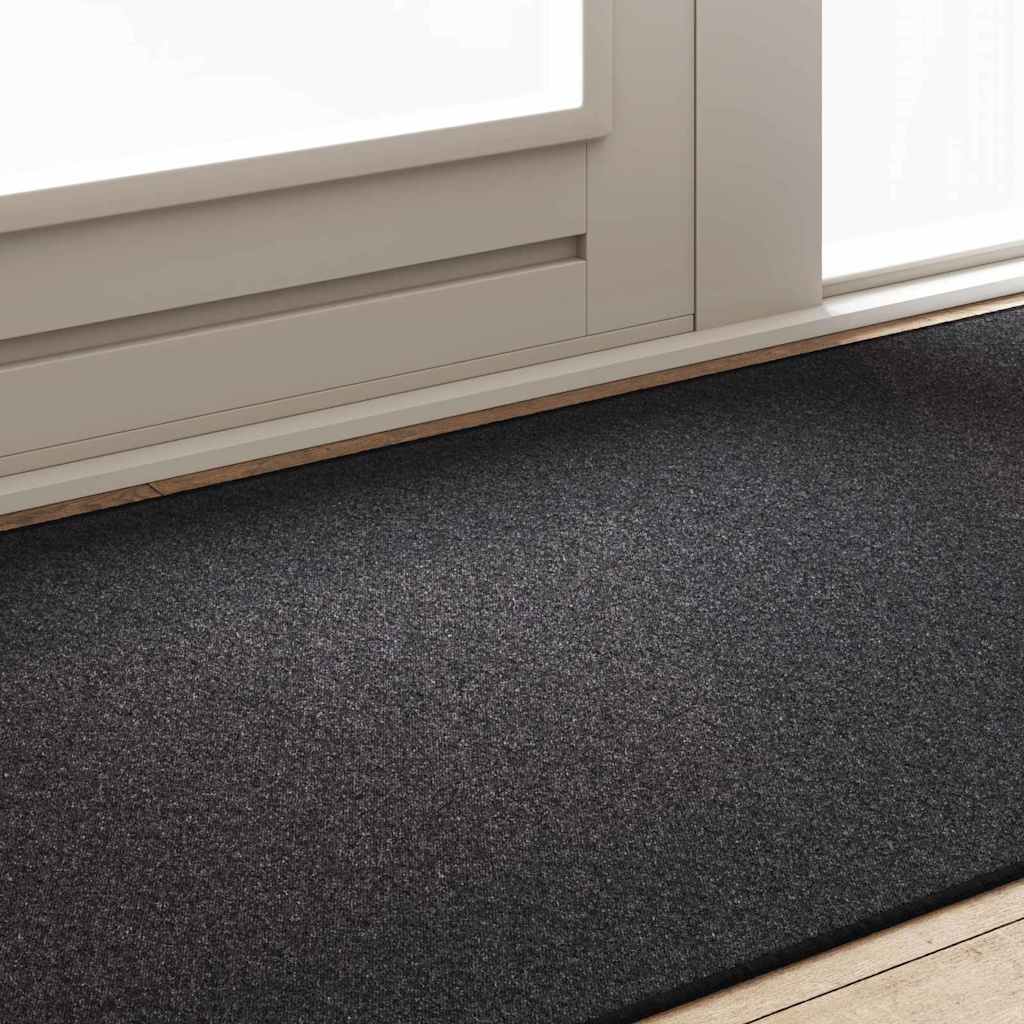 Δερμάτινο Χαλί Ανθρακί 100 x 200 cm 100% Πολυπροπυλένιο