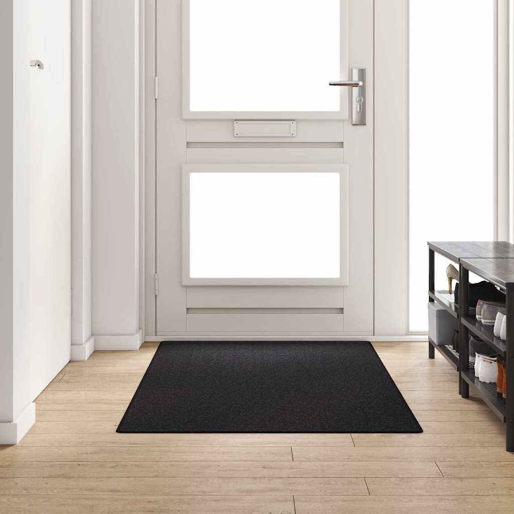 Δερμάτινο Χαλί Ανθρακί 100 x 200 cm 100% Πολυπροπυλένιο