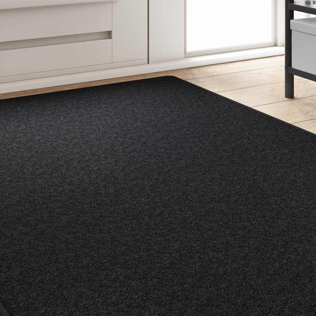 Δερμάτινο Χαλί Ανθρακί 100 x 300 cm 100% Πολυπροπυλένιο