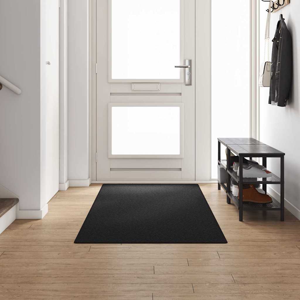 Δερμάτινο Χαλί Ανθρακί 100 x 300 cm 100% Πολυπροπυλένιο