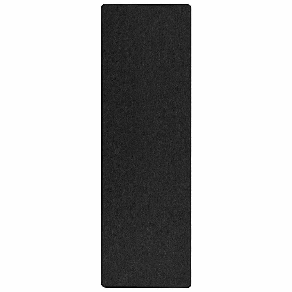 Δερμάτινο Χαλί Ανθρακί 100 x 300 cm 100% Πολυπροπυλένιο