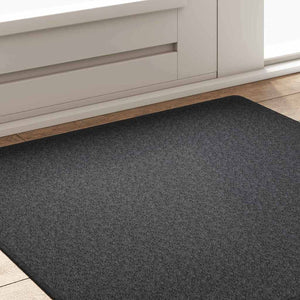 Δερμάτινο Χαλί Σκούρο Γκρι 100 x 100 cm 100% Πολυπροπυλένιο - Pakobazaar