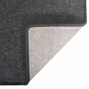 Δερμάτινο Χαλί Σκούρο Γκρι 100 x 150 cm 100% Πολυπροπυλένιο