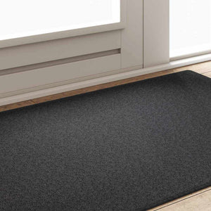 Δερμάτινο Χαλί Σκούρο Γκρι 100 x 150 cm 100% Πολυπροπυλένιο