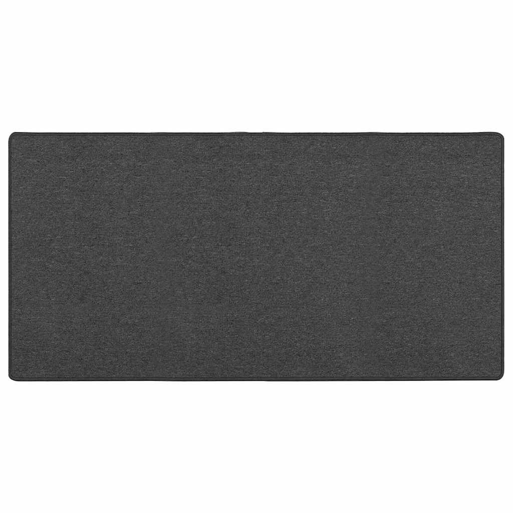 Δερμάτινο Χαλί Σκούρο Γκρι 100 x 200 cm 100% Πολυπροπυλένιο - Pakobazaar