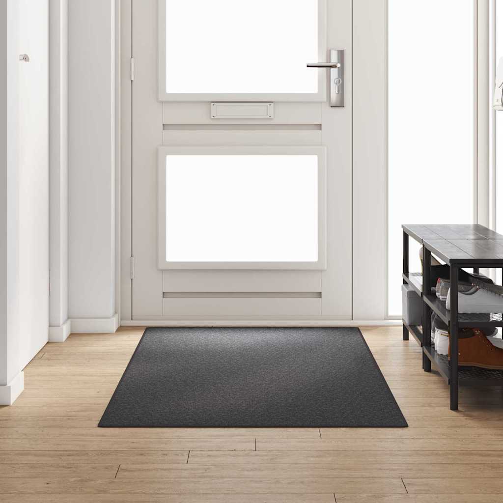 Δερμάτινο Χαλί Σκούρο Γκρι 100 x 250 cm 100% Πολυπροπυλένιο - Pakobazaar