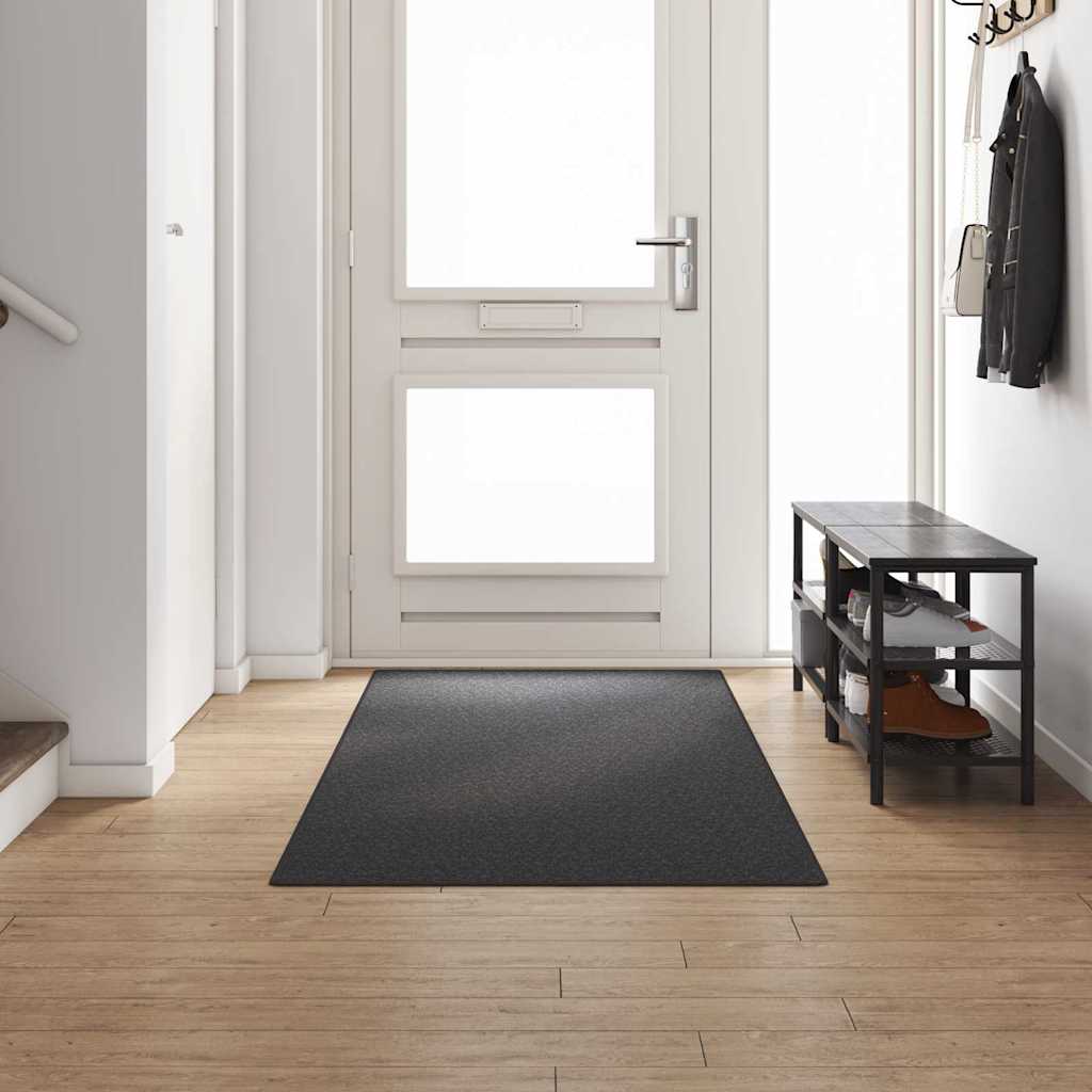 Δερμάτινο Χαλί Σκούρο Γκρι 100 x 300 cm 100% Πολυπροπυλένιο - Pakobazaar