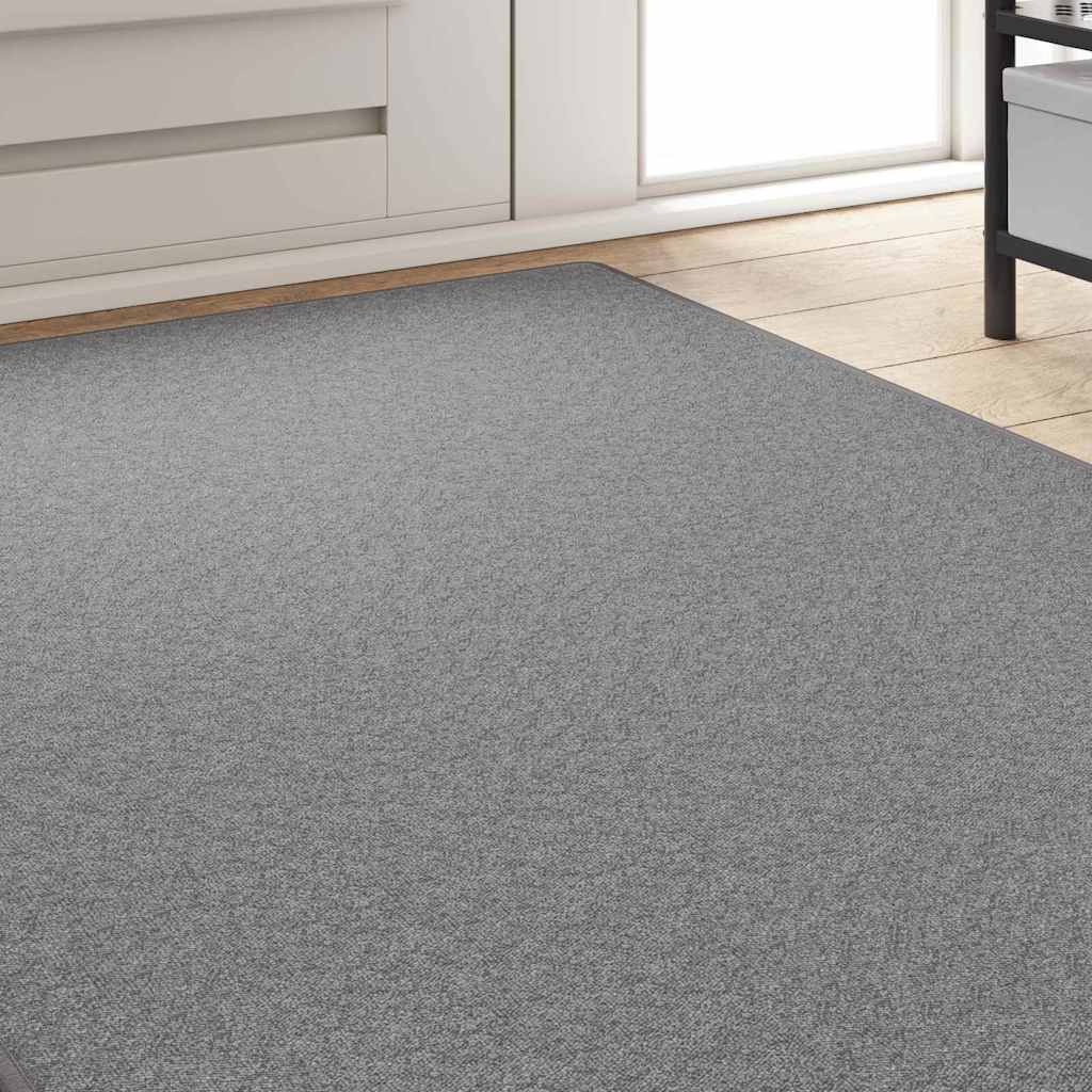 Δερμάτινο Χαλί Ανοιχτό γκρι 100 x 250 cm 100% Πολυπροπυλένιο