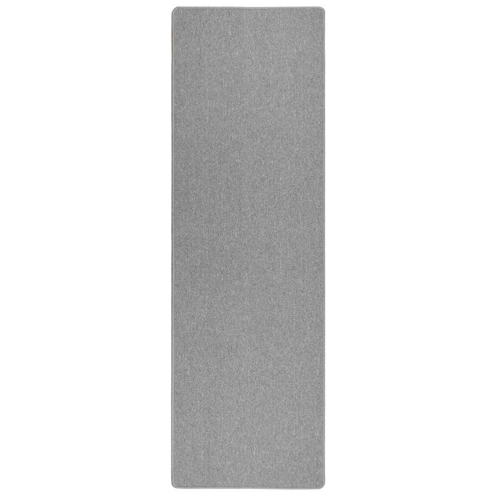 Δερμάτινο Χαλί Ανοιχτό γκρι 100 x 250 cm 100% Πολυπροπυλένιο
