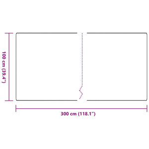Δερμάτινο Χαλί Ανοιχτό γκρι 100 x 300 cm 100% Πολυπροπυλένιο - Pakobazaar