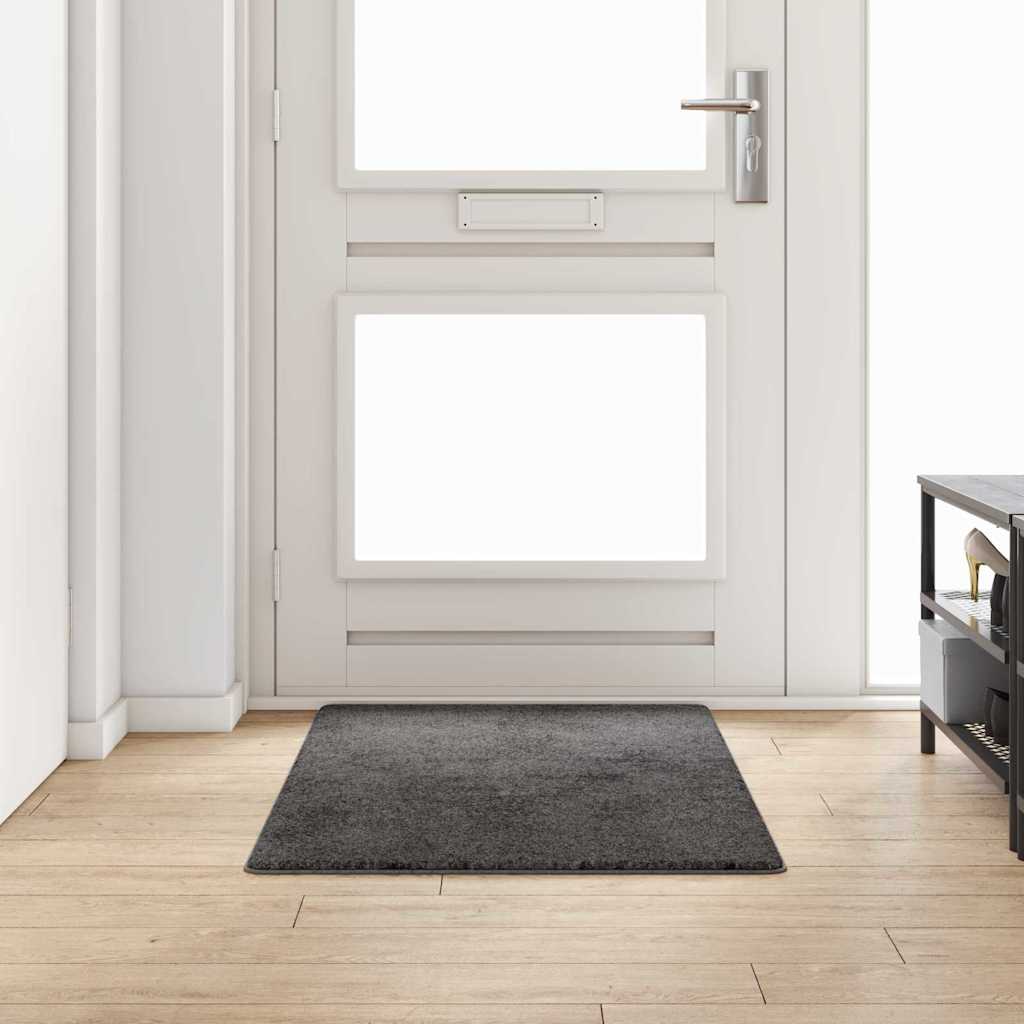 Δερμάτινο Χαλί Γκρι 80 x 150 cm 100% Πολυπροπυλένιο Τούφτα