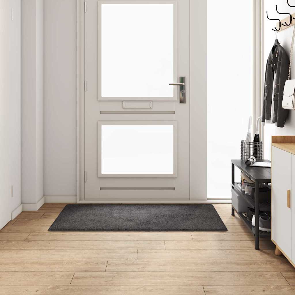 Δερμάτινο Χαλί Γκρι 80 x 150 cm 100% Πολυπροπυλένιο Τούφτα