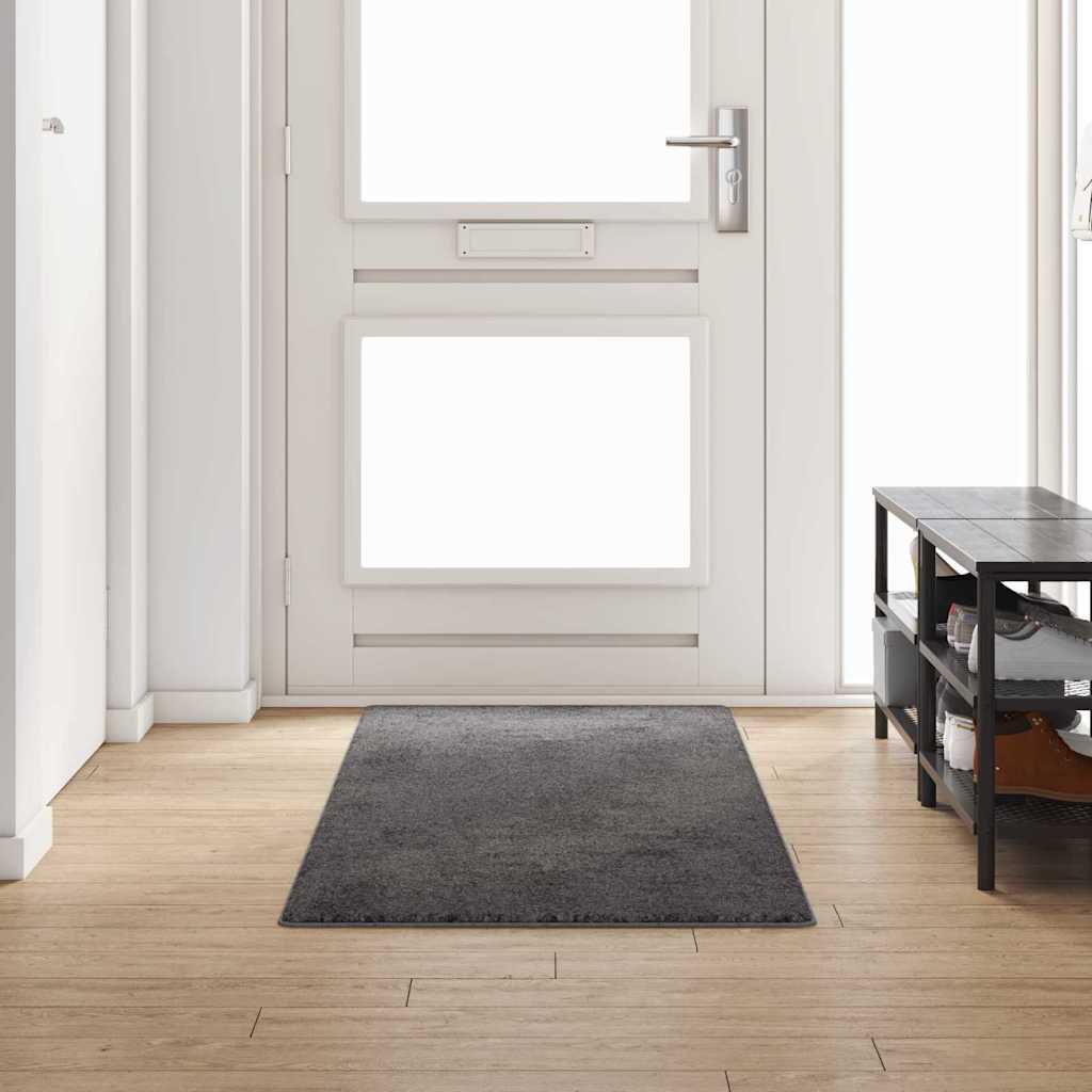 Δερμάτινο Χαλί Γκρι 80 x 250 cm 100% Πολυπροπυλένιο Τούφτα