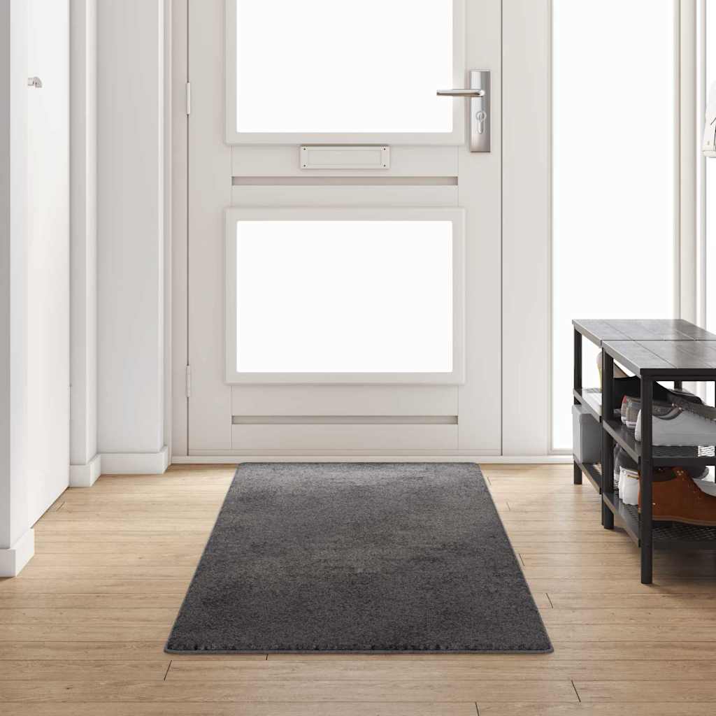 Δερμάτινο Χαλί Γκρι 80 x 300 cm 100% Πολυπροπυλένιο Τούφτα