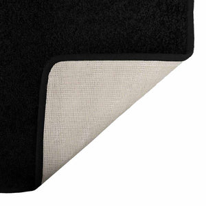 Δερμάτινο Χαλί Μαύρο 100 x 300 cm 100% Πολυπροπυλένιο Τούφτα - Pakobazaar