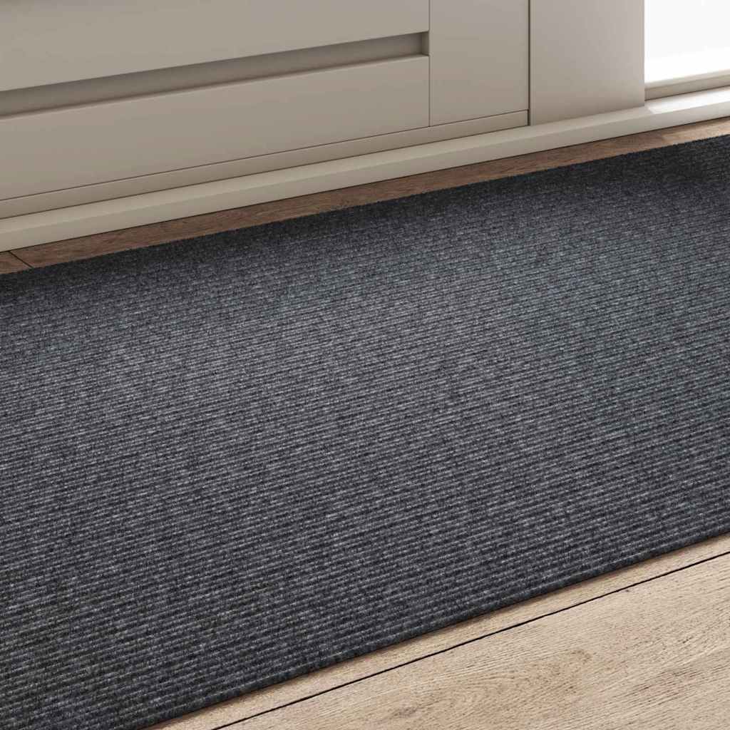 Δερμάτινο Χαλί Γκρι 80 x 150 cm ύφασμα
