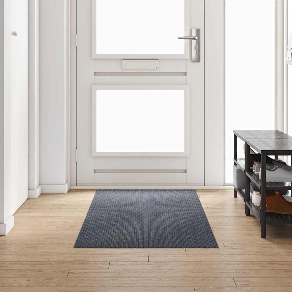 Δερμάτινο Χαλί Γκρι 80 x 250 cm ύφασμα
