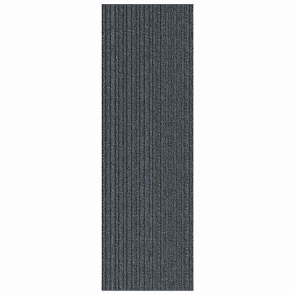 Δερμάτινο Χαλί Γκρι 80 x 250 cm ύφασμα
