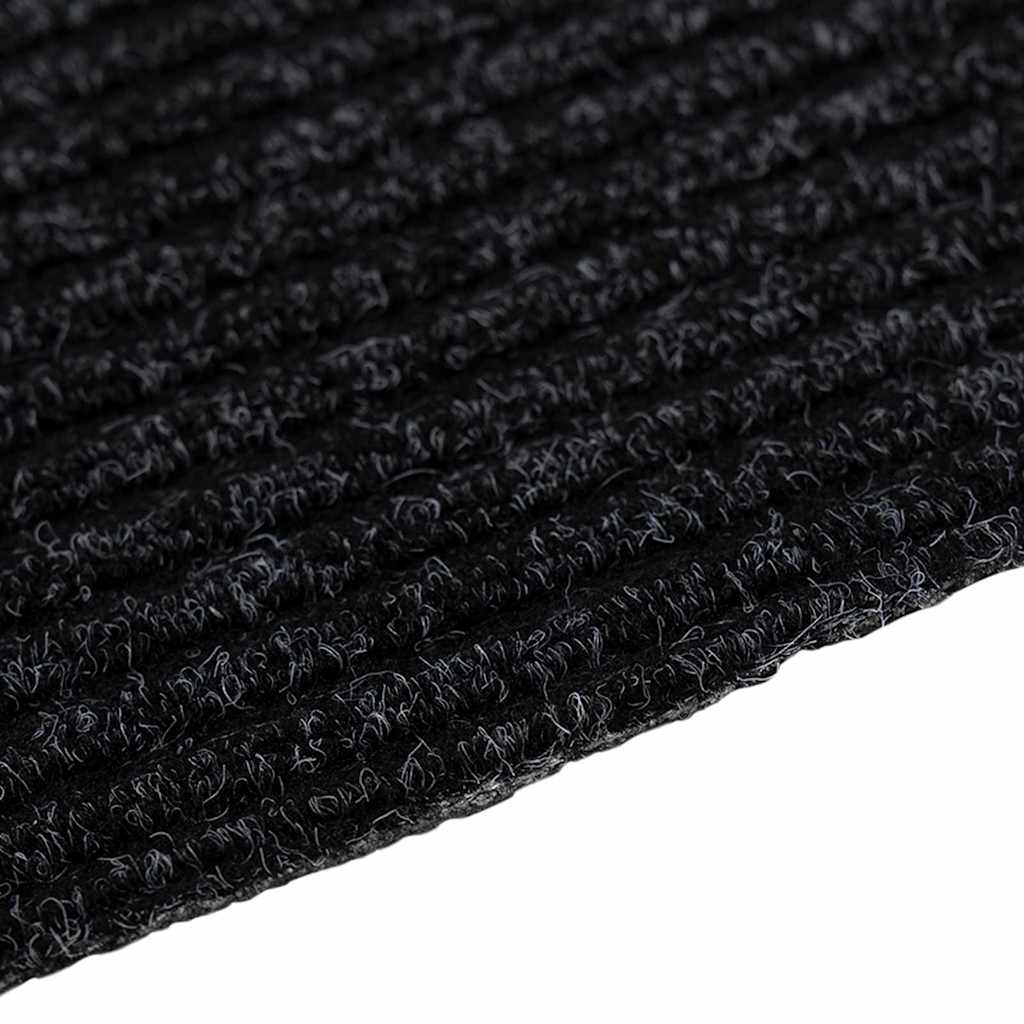 Δερμάτινο Χαλί Ανθρακί 80 x 150 cm ύφασμα