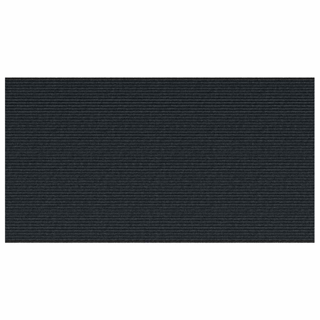 Δερμάτινο Χαλί Ανθρακί 80 x 150 cm ύφασμα
